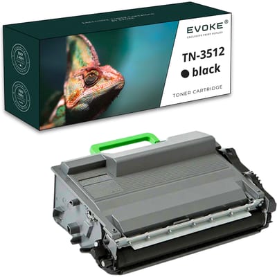 Evoke Compatibele Toner voor Brother Tn3512 Tn-3512 Zwart 12000 Pagina's Hl-L6300Dw Mfc-L5750Dw Mfc-L6800Dw Mfc-L6900Dw