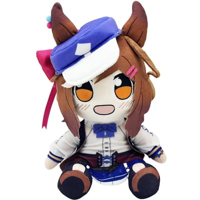 Kawaii Uma Musume Pluche Speelgoed Pretty Derby Anime Karakter Machikane Tannhauser Pluche Zachte Knuffelpop Verjaardagscadeau Voor Fans 25cm blue