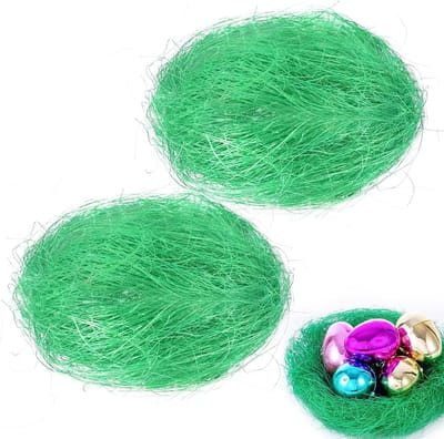 Natuurlijke Raffia Vulling voor Paasmanden en Cadeauboxen - 300g Groene Gescheurde Papieren Vulling voor Pasen en Decoratie