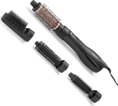 BaByliss Smooth Finish 1000 AS122E Föhnborstel - 1200W [Airstyler] - Multistyler met 4 opzetstukken - Ionisch - Coolshot - 3 warme standen - Krulborstel