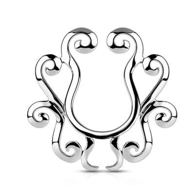 Fake tepelpiercing Tribal Floral - LMPiercings