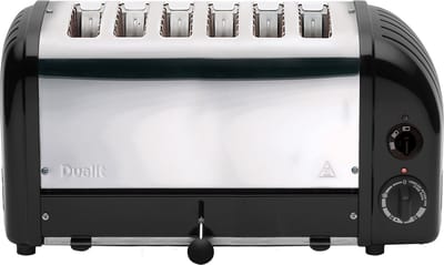 Dualit Vario NewGen Broodrooster Zwart - 6 Extra brede Sleuven 28mm - Ontdooistand | ProHeat® Technologie