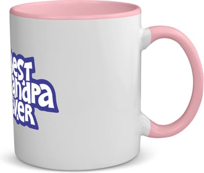 Akyol - best granpa ever koffiemok - theemok - roze - Opa - opa - cadeautje - kado - beste ooit - 350 ML inhoud