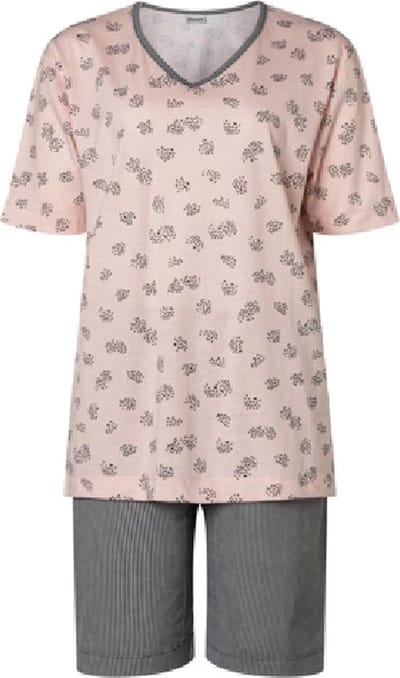 Lunatex - dames shortama 124171 - zalm - maat XL