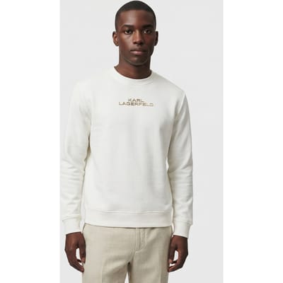 Karl Lagerfeld Champagne Sweat Crewneck Maat: L | Sweaters Outlet | Heren | Wit