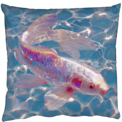 Sierkussens - Kussentjes Woonkamer - 50x50 cm - Vis - Water - Blauw - Licht