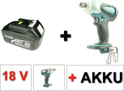 Makita BTW 251 accu slagmoersleutel 18V 230Nm met 3.0 Ah accu - zonder oplader