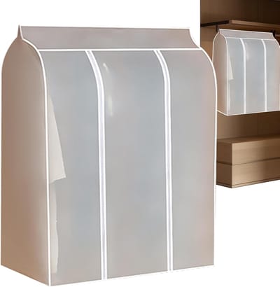 Kledingbeschermers - Opbergzakken - Kreukvrije opslag - Stofdichte bescherming - 50 x 100 x 120 cm - Transparant