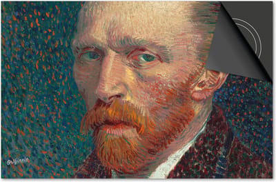 Inductie beschermer 60x60 - afdekplaat inductie mat - Dietrix Kookplaat beschermer - Exclusief - Oude Meesters - Vincent van Gogh Zelfportret