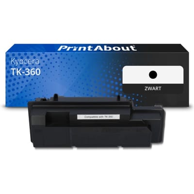 PrintAbout huismerk Toner TK-360 Zwart Geschikt voor Kyocera