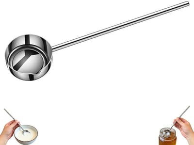 Soeplepel met lange steel van 304 roestvrij staal - Soeplepel - Zilver - Soeplepel met lange steel van roestvrij staal - Roestvrijstalen lepel - Soeplepel met lange steel - Praktische lepel voor thuis en in restaurants - Een handig keukengereedschap