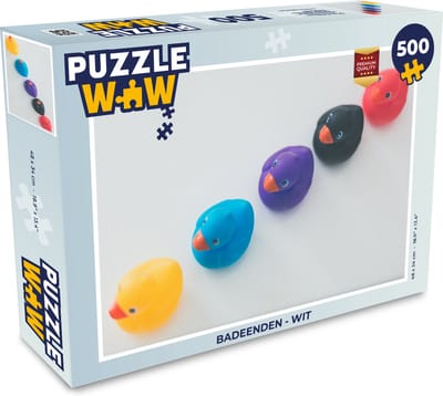 Puzzel Badeenden - Wit - Legpuzzel - Puzzel 500 stukjes
