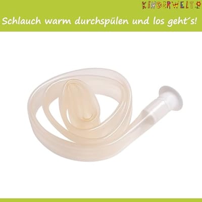 Premium afvoerslang voor babybadkuipen met stop - 100 cm