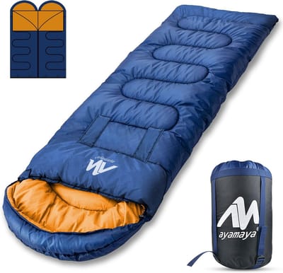Koppelbare Dekenslaapzak 3 Seizoenen - Waterdicht, Comfortabel en Warm tot 5°C - Perfect voor Kamperen, Wandelen en Trekking