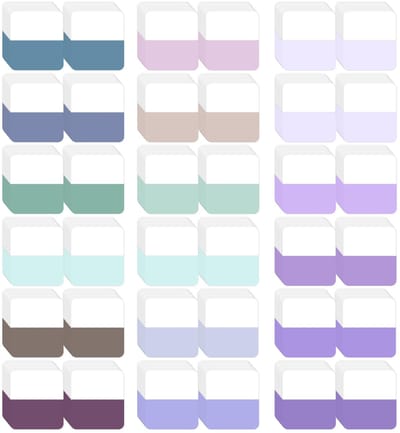 longziming -Zelfklevende Index Tab Markers - Zelfklevende Bladwijzers - Papier Markeerstickers - Beschrijfbaar En Glad Oppervlak - Halftransparant Kleurrijk Design - Esthetisch Niet-intrusief - Efficiënte Documentenorganisatie - 360 Stuks