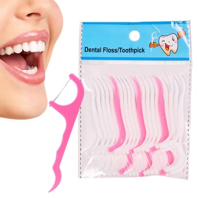 KELERINO. Tanden flosser / tandenstoker - 50 stuks
