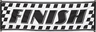 Boland - Polyester banner Racing - Sport - Autosport - Racewagen - Autorace - Finish vlag
