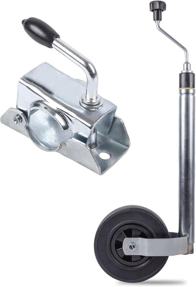 Steunwiel met geïntegreerde steunweegschaal voor caravans en campers - 125 kg capaciteit