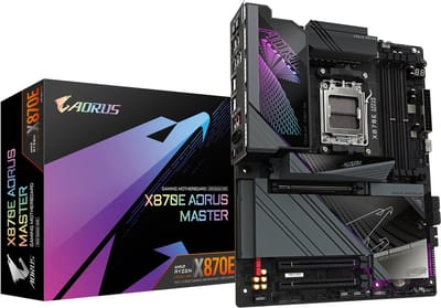 Gigabyte X870E AORUS MASTER - ATX - Socket AM5 - AMD X870 - DDR5 - USB 4 - Wi-Fi 7 - Realtek Audio
