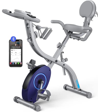 AHD®Hometrainer Fiets - Hometrainers Fitness - Hometrainer - Zilver- 95cm x 53cm x 114cm; 18 kg