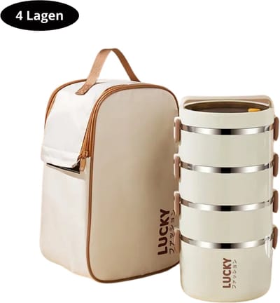 Bovista Koeltas - Koelbox - Koelelementen - Coolbox - Auto - Lunchtas - Strand - Beige - 4 Lagen