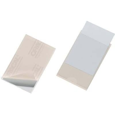 Durable Zelfklevende hoes POCKETFIX 57x90mm - 8379 Voor papierformaat: 90 x 58 mm (b x h) 90 mm x 57 mm Transparant 100 stuk(s) 837919