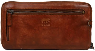 Bear Design Isa Portemonnee CL14851 (afneembaar polsbandje) - Cognac