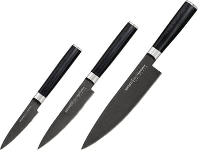Samura Mo-V Messenset 3-Delig Black Stonewash