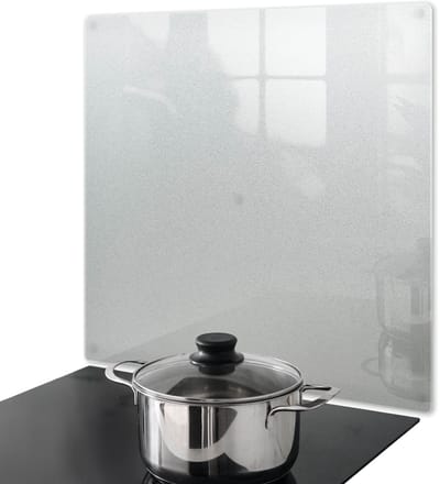 Wallfluent Afdekplaat Inductiekookplaat - Afdekplaat Voor Kookplaat - 50 cm x 50 cm - Vierkant Afdekplaat Kookplaat - Semi-Transparante Afdekplaat Kookplaat - Glazen Afdekplaat Gasfornuis - Matglazen Afdekplaat Voor Inductie