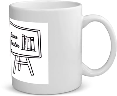 Super meester Mok met opdruk Docent cadeau - Meester en juffen dag - cadeautjes - Meesterdag cadeau - cadeau meester - einde schooljaar - afscheid 350 ML inhoud