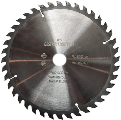 tct cirkelzaagblad 230mm - hout - D230mm, asgat 30mm - SawMaster series | Destructiontools