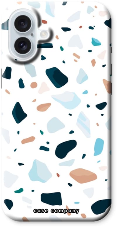Case Company® - Hoesje geschikt voor iPhone 16 Plus hoesje - Terrazzo N°13 - Tough Case - Maximale Bescherming alle Kanten en Schermrand