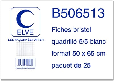 ELVE systeemkaarten 500x650mm blanco wit 25 stuks