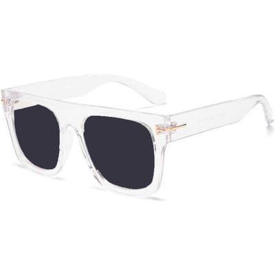 Oversized Brillen Heren Luxe Vierkant Groot Hyperopie Dames Leeszonnebril op Sterkte 0 +0.25 +0.5 +1.0 +2.0 +3.0 Tot +6.0 +1.75 white