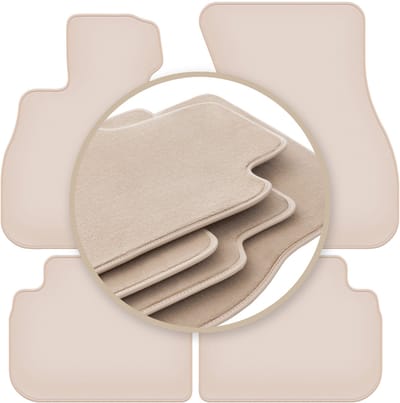 PREMIUM beige vloermatten voor: BMW 1 F40 hatchback 2019-