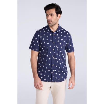 Mountain Warehouse Heren Preston Illustratie Shirt (Blauw)
