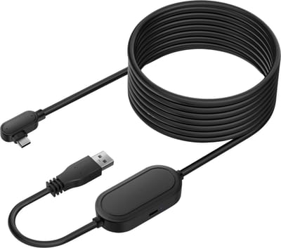 Kabel 5m met signaalversterker voor bril VR| voor Quest 2 Quest 3, PICO 4, HTC Focus 3