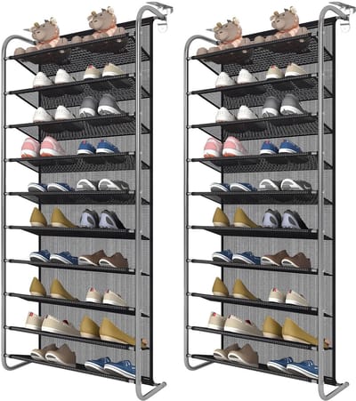 Dailygoods- Schoenenrek 10-laags verstelbaar - Hangend Schoenenrek