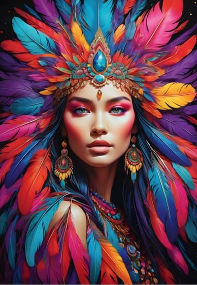 Bluebird Puzzle legpuzzel Indian Beauty - 1000 stukjes kleurrijk.