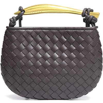 Sardine Serie Handgeweven Tassen, Modieuze en Casual Mini Handtassen, Trendy Enkelvoudige Schouder Crossbody Dames Tassen black