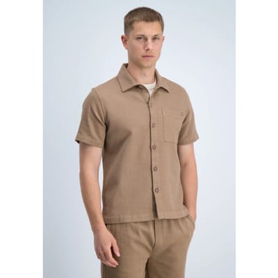 Gabbiano Shirt Shortsleeve Jacquard Almond (3366323 MATIC - 994)