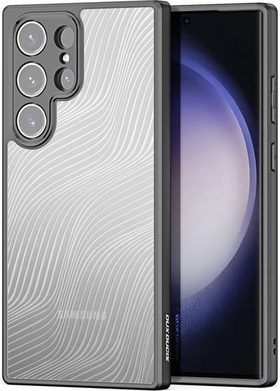 Dux Ducis - Telefoon Hoesje geschikt voor de Samsung Galaxy S23 Ultra - Back Cover - Aimo Series - Zwart