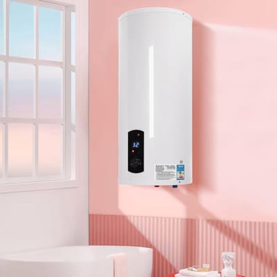 Elektrische Boiler - Doorstroomverwarmer Water - Direct Warm Water - Lekbescherming Automatisch - 40x70cm - Wit