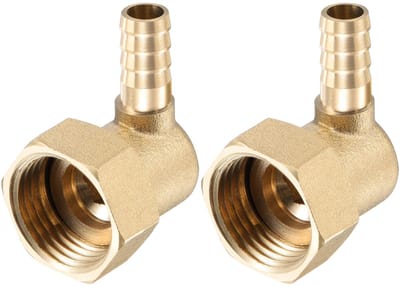 Ynkkvre – Messing Koppeling – 10 mm x G1/2 Vrouwelijk – Voor Water, Brandstof en Lucht – Koperen Koppelingen – Set van 2