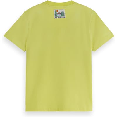 Scotch & Soda Boy Relaxed-fit T-shirt With Front Artwork Limeaid Taglia: 4 | T-shirt Outlet | kids | Bianco