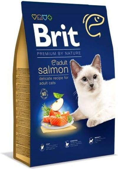 Kattenvoer Brit PREMIUM BY NATURE ADULT Volwassen Zalm 1,5 Kg