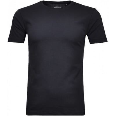 Ragman T-Shirt Uni Cotton Jersey Make My Day Shirt Marine / male