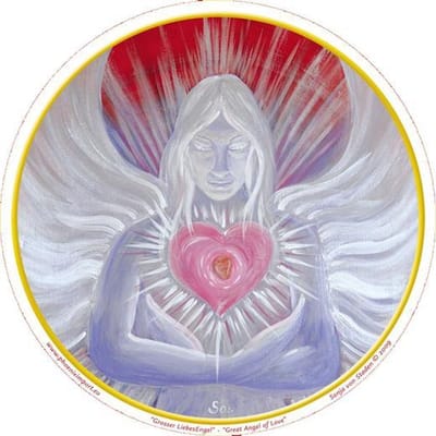 Raamsticker Great Angel of Love