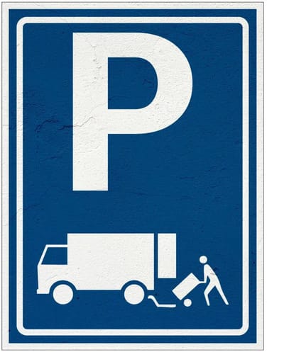 Laden en lossen bord - E7 | Sign Again materiaal | 20 x 15 cm