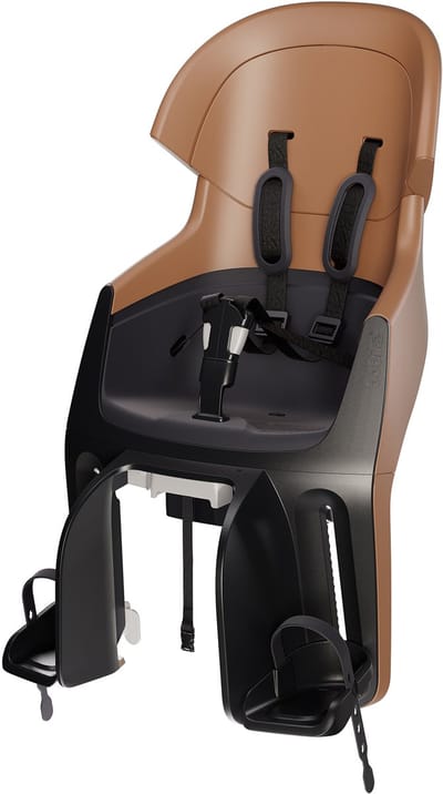 Bobike Exclusive Evolve Maxi CFS/bagagedragermontage - Cinnamon Brown - fietsstoeltje - kinderzitje - achterzitje - fietszitje - voor achterdrager van een fiets of e-bike